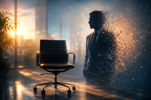 A digital dashboard displaying a cancelled professional job interview marked as a no-show, illustrating the recruitment candidate ghosting epidemic.
